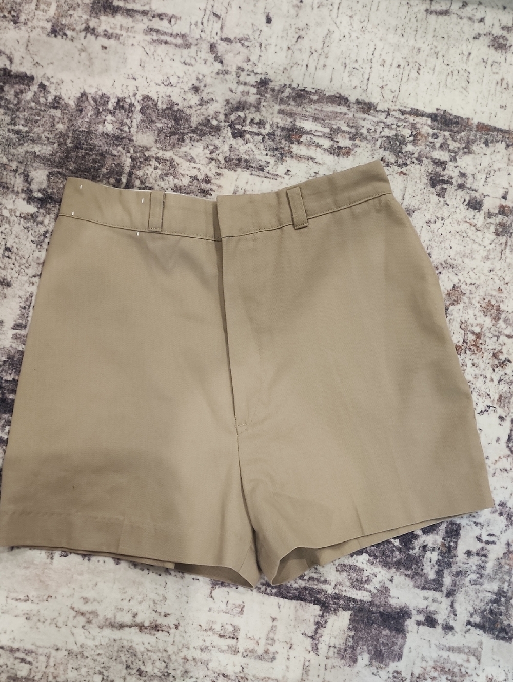 Vintage Juniors Khaki High-Rise Shorts
